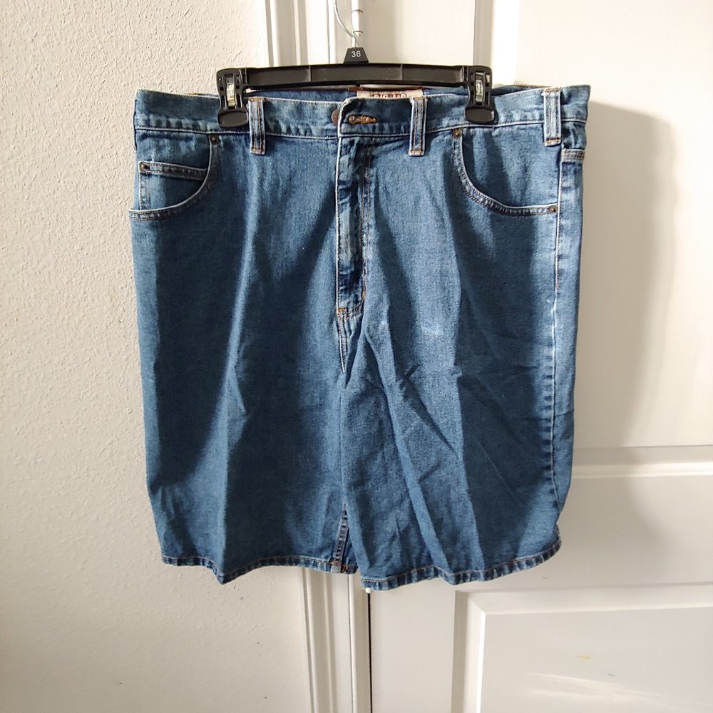 Big Mac Work Wear Mens Blue Denim Jorts Jean Shorts Size 38